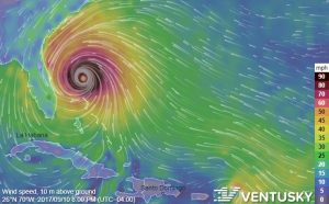 Image Of Atlantic Hurricane Projectiion
