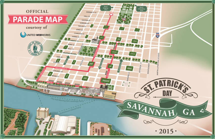 Saint Patrick’ Day Parade in Savannah