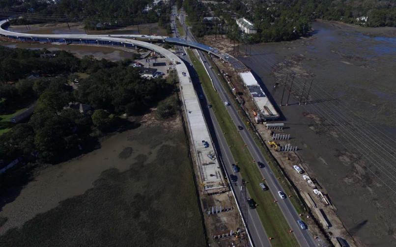 Flyover bridge connecting Bluffton, Hilton Head nearing completion