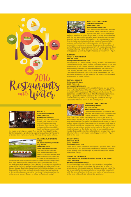 Area Restaurants on the Water – Gotta love this list!