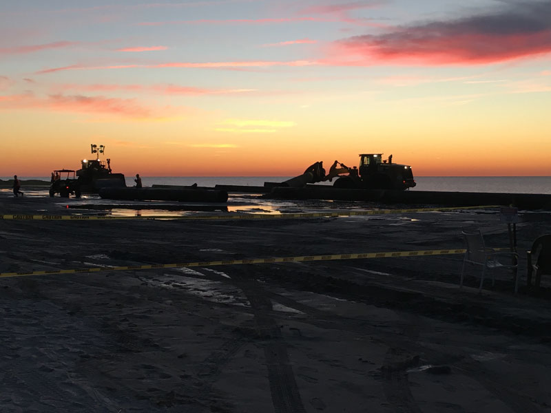 Work resumes on Hilton Head’s beach re-nourishment project